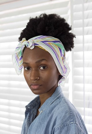 VINTAGE HEAD WRAP SCARF 90S X .7