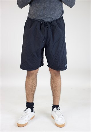 VINTAGE 90S ADIDAS BLACK SPORT SHORTS