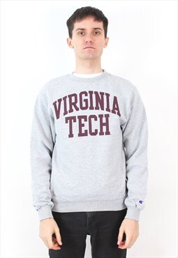 CHAMPION Sweatshirt Virginia Tech Pullover Jumper College