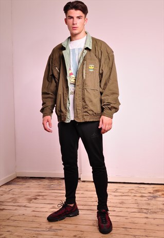 RARE VINTAGE ADIDAS EARLY 90S ZIP UP WINDBREAKER JACKET