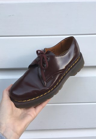 WOMENS DR MARTENS RED OR DEAD BURGUNDY DR MARTEN SHOES BOOTS