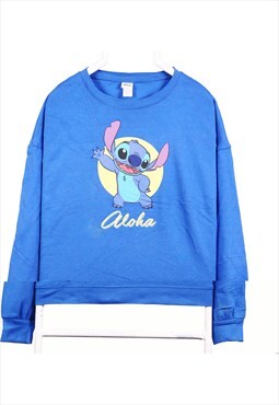 Vintage 90's Disney Sweatshirt Crewneck Blue XLarge