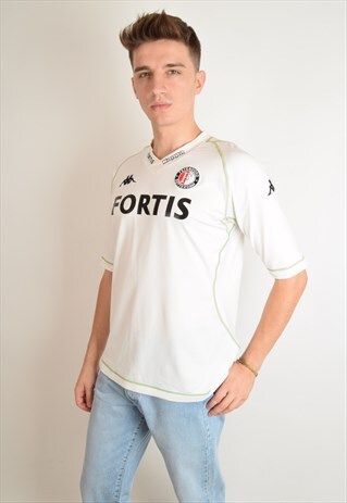 KAPPA FOOTBALL SHIRT / JERSEY FEYENOORD ROTTERDAM SIZE XL