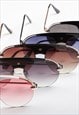 AVIATOR STAR SUNGLASSES - WHITE/PINK