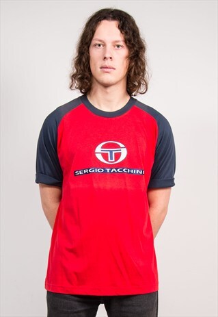 RETRO SERGIO TACCHINI RED T-SHIRT