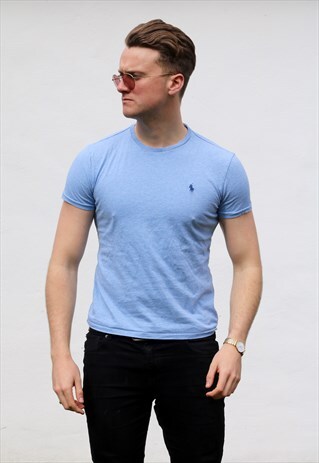 RALPH LAUREN POLO USA CORNFLOWER BLUE T SHIRT