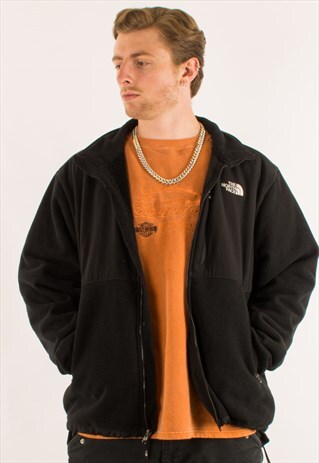 BLACK THE NORTH FACE FULL ZIP FLEECE