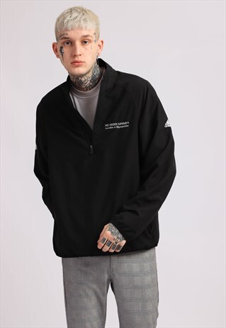 VINTAGE ADIDAS 1/4 ZIP SHELL JACKET