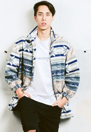 VINTAGE 90S AZTEC FLEECE JACKET