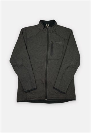 VINTAGE COLUMBIA TITANIUM EMBROIDERED GREY FLEECE JACKET L