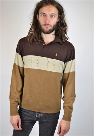 VINTAGE 90'S RALPH LAUREN LONG-SLEEVED POLO TOP
