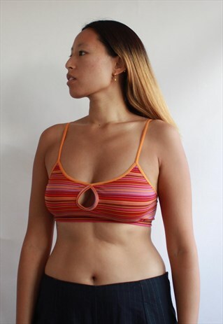 ORANGE MULTI BRA TOP