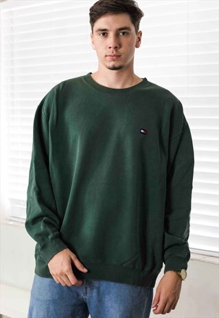 VINTAGE TOMMY HILFIGER SWEATSHIRT LOGO 90S XL 22.4