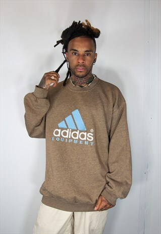 ADIDAS EQUIPMENT EMBROIDED VINTAGE SWEATSHIRT
