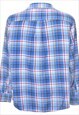 BEYOND RETRO VINTAGE CHAPS  BLUE & RED CLASSIC CHECKED SHIRT