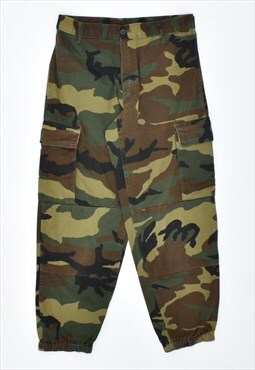 Vintage 90's Cargo Trousers Camouflage Khaki