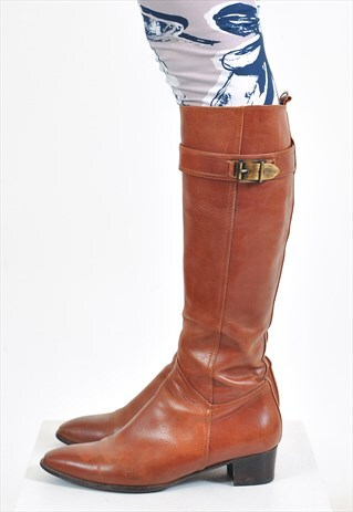 VINTAGE REAL LEATHER BOOTS