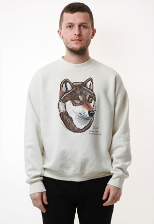 90S WOLF PARK GRAPHICS VINTAGE SWEATSHIRT 17019