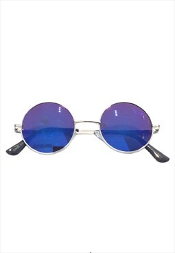  Blue Round Sunglasses