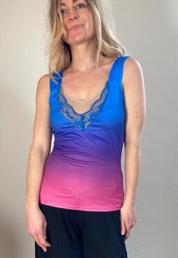 Ombre Pink Blue Mermaid  Cami Top Y2K, 90s Revival