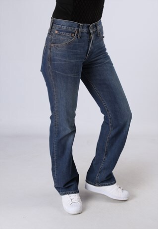 LEVIS 507 DENIM BOOTCUT FLARE JEANS VINTAGE UK 8 (CB2Q)