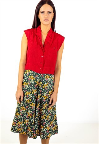 VINTAGE FLORAL SKIRT ACSK27