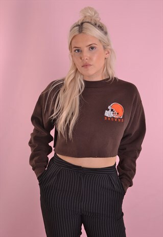PUMA BROWNS CROPPED SWEATSHIRT GJ1114