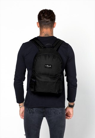 54 FLORAL RUCKSACK BAG - BLACK