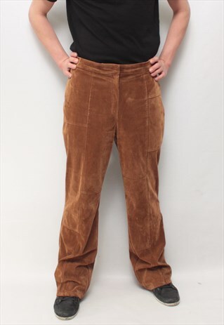 VINTAGE 90' AMAZING COOL BRONZE UNISEX FLARED TROUSERS