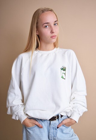 90'S RETRO MINIMALIST OVERSIZED NEUTRAL MOM'S JUMPER TOP