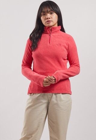 VINTAGE THE NORTH FACE 1/4 ZIP FLEECE SWEATSHIRT
