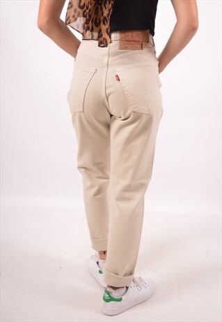 VINTAGE LEVI'S 501 JEANS SLIM KHAKI