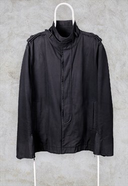 Black Reiss Jacket Military Large