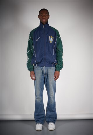 FIRST EDITION VINTAGE NIKE BRAZIL NATIONAL TRACK JACKET