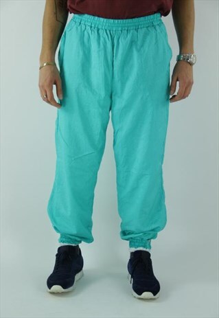 80'S TRACK PANTS TURQUOISE