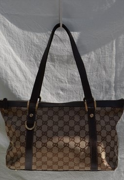Vintage Gucci GG Monogram Abbey Shoulder Bag