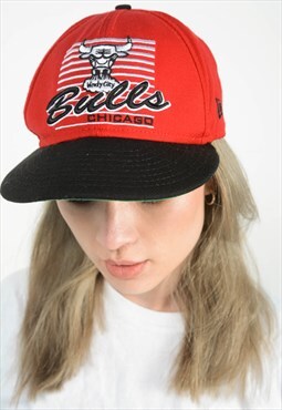 Vintage 90s Chicago Bulls Cap Red