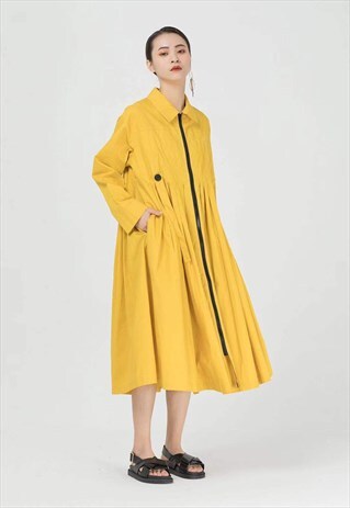 PLEATED MIDI DRESS