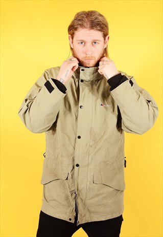 VINTAGE BERGHAUS GORE-TEX RAIN COAT GREY