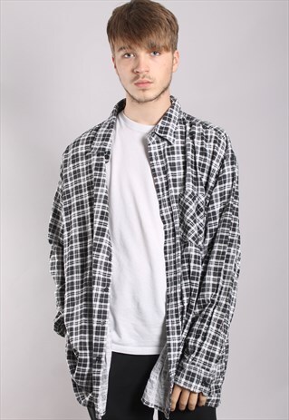VINTAGE CHECK FLANNEL SHIRT