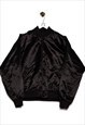 Vintage USCC New York College Jacket Plain Look Black
