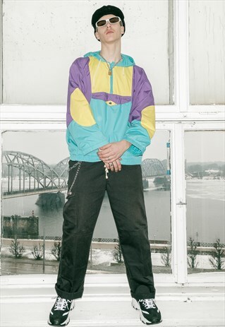 VINTAGE MULTICOLOR ANORAK / UNISEX