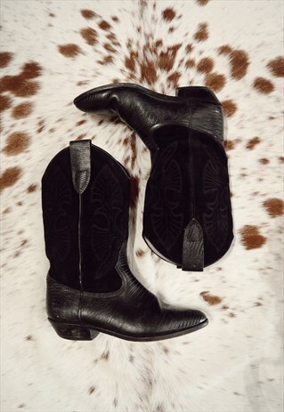 leather cowboy boots uk