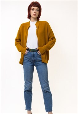 90s Vintage Merino Wool Sweater Jumper Knitted Cardigan 5286