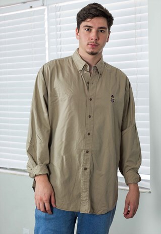VINTAGE CHAPS RALPH LAUREN SHIRT LOGO 90S L 12.7