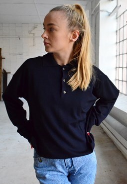 Vintage Sweater With a Collar 80s