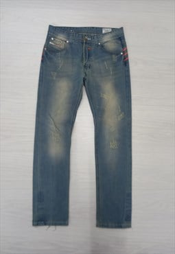 00s Diesel x Adidas Originals Kurren Wash Jeans