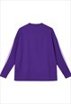 MOTORSPORT SWEATSHIRT THIN RACING JUMPER CONTRAST TOP PURPLE