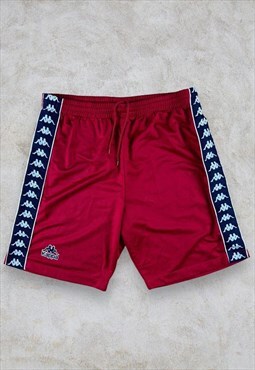 Vintage Kappa Red Shorts Sports Taped Seam Men's XL