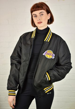 VINTAGE 90'S LAKERS BOMBER JACKET
